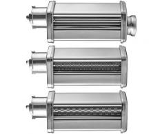 Gastroback Nudelwalzenvorsatz 90763, 3 tlg. für Küchenmaschine 40977, Zubehör Design 40977 silberfarben Küchenmaschinen Haushaltsgeräte Küchenmaschinen-Aufsätze