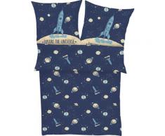 s.Oliver Kinderbettwäsche Satinbettwäsche Junior, KK 70x90 cm, gemustert blau Mako-Satin-Bettwäsche Bettwäsche nach Material Bettwäsche, Bettlaken und Betttücher