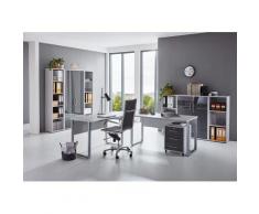 BMG Büro-Set Tabor Office 5 (Set, 10-tlg) grau Arbeitszimmer Büro Made in Germany - Möbel Arbeitsmöbel-Sets