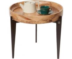 TOM TAILOR Beistelltisch »T-TRAY TABLE SMALL« mit Tablett, rund, ø 46 cm, orange, Mango natur
