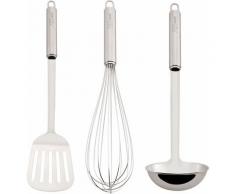 Alexander Herrmann Kochbesteck-Set "PREMIUM" (Set 3-tlg), silberfarben, Neutral, silberfarben