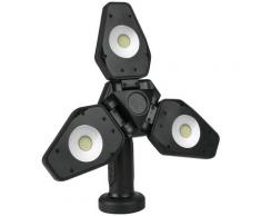 Osram LED Baustrahler, LED-Modul, 1 St., Kaltweiß, 1000 Lumen, mit Stativ, 10 W, Akku schwarz Wartung Werkstatt Autozubehör Reifen Baustrahler