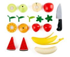 Hape Spiellebensmittel Obst-Set, aus Holz; für Kaufladen oder Kinderküche bunt Kinder Kinderküchen Zubehör