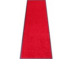 HANSE Home Läufer Wash & Clean, rechteckig, 7 mm Höhe, Schmutzfangläufer, Schmutzmatte, In und Outdoor geeignet, Unifarben Design, Rutschfest, Robust, Pflegeleicht, waschbar rot Teppichläufer Teppiche Diele Flur