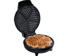 bestron Waffeleisen AWM700S, 700 W, für klassische Herzwaffeln, mit Antihaftbeschichtung, inklusive Rezeptvorschläge, Schwarz schwarz Küchenkleingeräte SOFORT LIEFERBARE Haushaltsgeräte