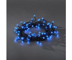 KONSTSMIDE LED-Lichterkette, 80 St.-flammig, LED Globelichterkette, runde Dioden, blaue Dioden schwarz LED-Lichterkette LED-Lampen LED-Leuchten Lampen Leuchten sofort lieferbar