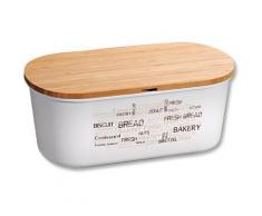 KESPER for kitchen & home Brotkasten, (1 tlg.), mit Deckel als Schneidbrett beige Aufbewahrung Küchenhelfer Haushaltswaren Brotkasten