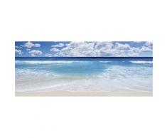 Home affaire Glasbild Strand und Meer blau Glasbilder Bilder Bilderrahmen Wohnaccessoires