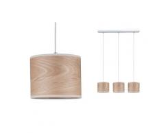 Paulmann,LED Pendelleuchte Neordic Neta Weiß/Holz braun Pendelleuchten und Hängeleuchten Deckenleuchten Lampen Leuchten