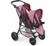 CHIC2000 Puppen-Zwillingsbuggy "Twinny pink", rosa, pink