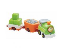 Vtech Spielzeug-Eisenbahn "Tut Tut Baby Züge grün/orange", bunt, bunt