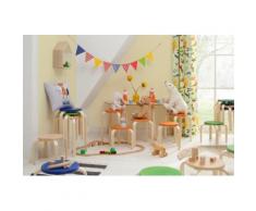 Lüttenhütt 4-Fußstuhl Tipa, in verschiedenen Größen und Höhen, aus Birkenschichtholz, Hocker für Kinder beige 4-Fuß-Stühle Stühle Sitzbänke