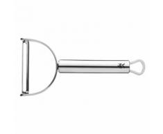 WMF XL Sparschäler 17,5 cm, Cromargan Edelstahl teilmattiert Profi Plus silberfarben Schäler Kochen Backen Haushaltswaren