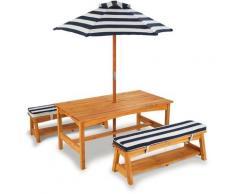 KidKraft Kindersitzgruppe Gartentischset hellbraun braun Kinder Kinderstühle Kindermöbel Sitzmöbel-Sets