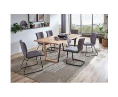 NIEHOFF SITZMÖBEL Esszimmerstuhl Mallorca, Schalen-Innseite Webstoff, Schalen-Außenseite Microfaser, 2er-Set grau Esszimmerstühle Stühle Sitzbänke