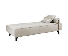 TOM TAILOR Daybett NORDIC DAYBED CHIC, inklusive Kissenrolle & Lederband, wahlweise mit Bettkasten, Füße schwarz weiß Tagesbetten Gästebetten Betten