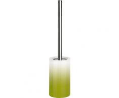 spirella WC-Garnitur TUBE Gradient, aus Keramik-Kunststoff-Edelstahl, Toilettenbürste Hochwertig mit hygienischem Behälter grün WC-Zubehör Badaccessoires Badmöbel