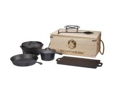 ECHTWERK Topf-Set Dutch Oven (Set, 7-tlg.) schwarz Topfsets Töpfe Haushaltswaren Topf