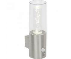 Brilliant Leuchten Arctic LED Außenwandleuchte Bewegungsmelder edelstahl, grau, edelstahl