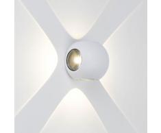 AEG Gus LED Außenwandleuchte 4flg weiß, weiß, weiß