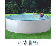 MyPool Rundpool Standard (Set) weiß Swimmingpools Pools Planschbecken Garten Balkon