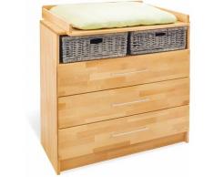 Pinolino Wickelkommode Natura, bis 15 kg, breit; Made in Europe, 100 cm beige Baby Wickelkommoden wickeln