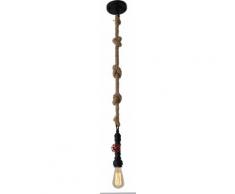 näve LED Pendelleuchte Vintage, schwarz, schwarz