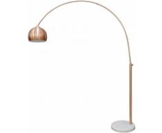 SalesFever Bogenlampe Clara, E27, Fuß aus Marmor rosegold Bogenlampen Stehleuchten Lampen Leuchten