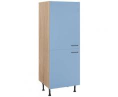 OPTIFIT Hochschrank Elga, blau, lichtblau/eichefarben
