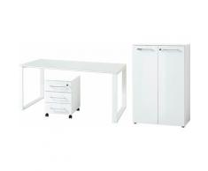 GERMANIA Büro-Set GW-Monteria, (Set, 3 St.) weiß Arbeitszimmer Büro Made in Germany - Möbel