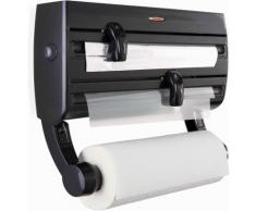 Leifheit Wandrollenhalter Parat F2, Kunststoff, 3-in1 schwarz Küchenaccessoires Wohnaccessoires