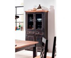 SIT Vitrine Corsica, Höhe 180 cm, Shabby Chic, Vintage schwarz Vitrinen