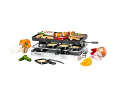 Rommelsbacher Raclette RC 1400, 8 St. Raclettepfännchen, 1200 W silberfarben Küchenkleingeräte Haushaltsgeräte