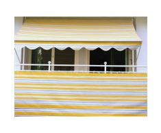 Angerer Freizeitmöbel Balkonsichtschutz, Meterware, gelb/grau, H: 75 cm gelb Balkonsichtschutz Markisen Garten Balkon