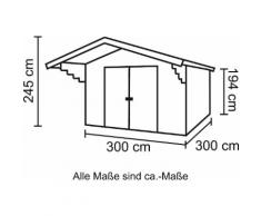Nordic Holz Gartenhaus, Viljandi 484, (Set) beige Gartenhäuser Garten Balkon