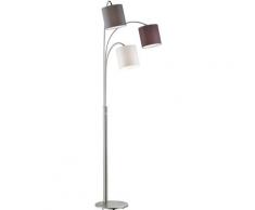 FISCHER & HONSEL Stehlampe Shade, E27 silberfarben Standleuchten Stehleuchten Lampen Leuchten