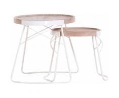 Gutmann Factory Satztisch Ivory weiß Blumentisch Blumenhocker Deko Wohnaccessoires Tisch