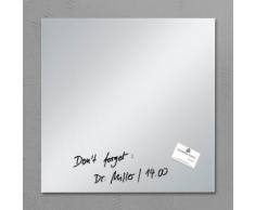 Sigel Glas-Magnettafel 48x48 cm, transparent, spiegelglas