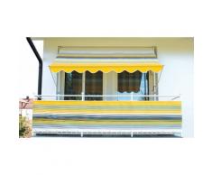 Angerer Freizeitmöbel Klemmmarkise, gelb-grau, Ausfall: 150 cm, versch. Breiten gelb Klemmmarkise Klemm-Markisen Markisen Garten Balkon
