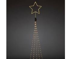 KONSTSMIDE LED Baummantel mit Top-Stern goldfarben Lichterketten und Lichtschlauch Dekoleuchten Lampen Leuchten Saisonartikel Weihnachten