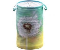 Sanilo Wäschekorb Pusteblume, 60 Liter, faltbar, mit Sichtschutz blau Badaccessoires