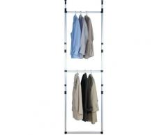 Ruco Teleskopregal, Aluminium/Kunststoff, ideal für begehbare Kleiderschränke, einfach zwischen Boden und Decke spannen silberfarben Teleskopregale Regale Kleinmöbel Teleskopregal