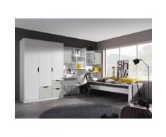 rauch Jugendzimmer-Set Fosco (Set 4-tlg), weiß, weiß/Seidengrau