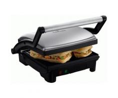 RUSSELL HOBBS Kontaktgrill Paninigrill Cook at Home 3in1 17888-56, 1800 W silberfarben Küchenkleingeräte SOFORT LIEFERBARE Haushaltsgeräte