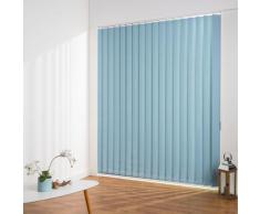 Liedeco Lamellenvorhang Vertikalanlage Verdunkelung - 127 mm Lamelle, Kürzbare blau Lamellen Rollos Jalousien