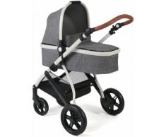 CHIC4BABY Kombi-Kinderwagen Torre, Melange Grau, 15 kg, ; Kinderwagen grau Baby Ab Geburt Altersempfehlung