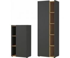 GERMANIA Büro-Set GW-Austin (Set, 2-tlg.) schwarz Arbeitszimmer Büro Made in Germany - Möbel Arbeitsmöbel-Sets