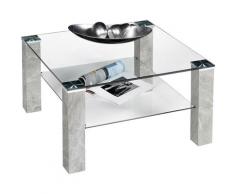 INOSIGN Couchtisch, Couchtisch quadratisch mit Glasplatte und Glasboden beige Inosign Stühle Tische Premium-Möbel