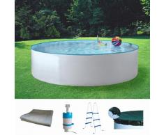 MyPool Rundpool Standard (Set) weiß Swimmingpools Pools Planschbecken Garten Balkon