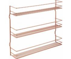 metaltex Gewürzregal mit 3 Etagen Polytherm beschichtet Pepito, braun, Neutral, kupferfarben